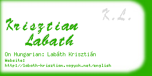 krisztian labath business card
